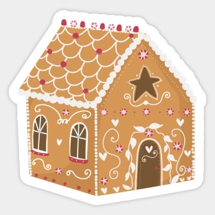 Christmas Gingerbread House Sticker